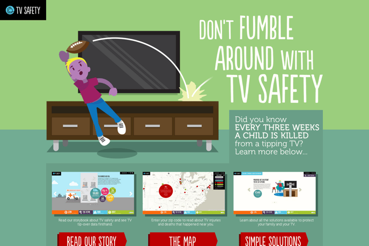 TV Safety website preview